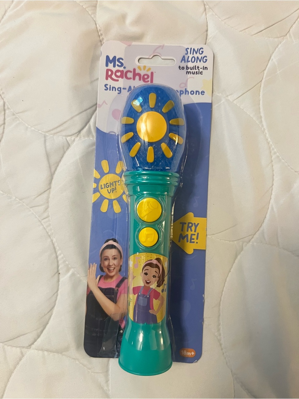 Rachel Teal/Blue/Yellow Sing-Along Microphone Toy